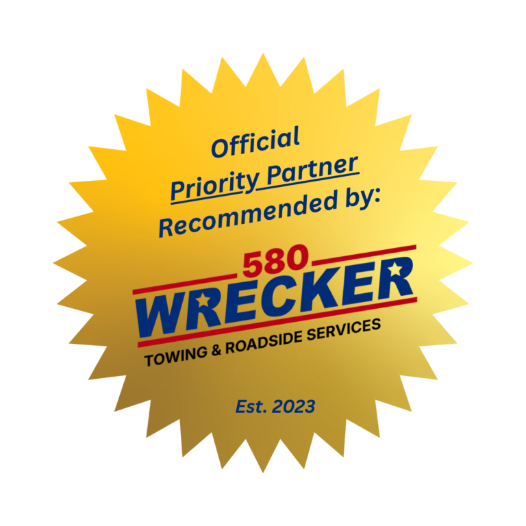 580 Wrecker's Official Priority Partner Badge