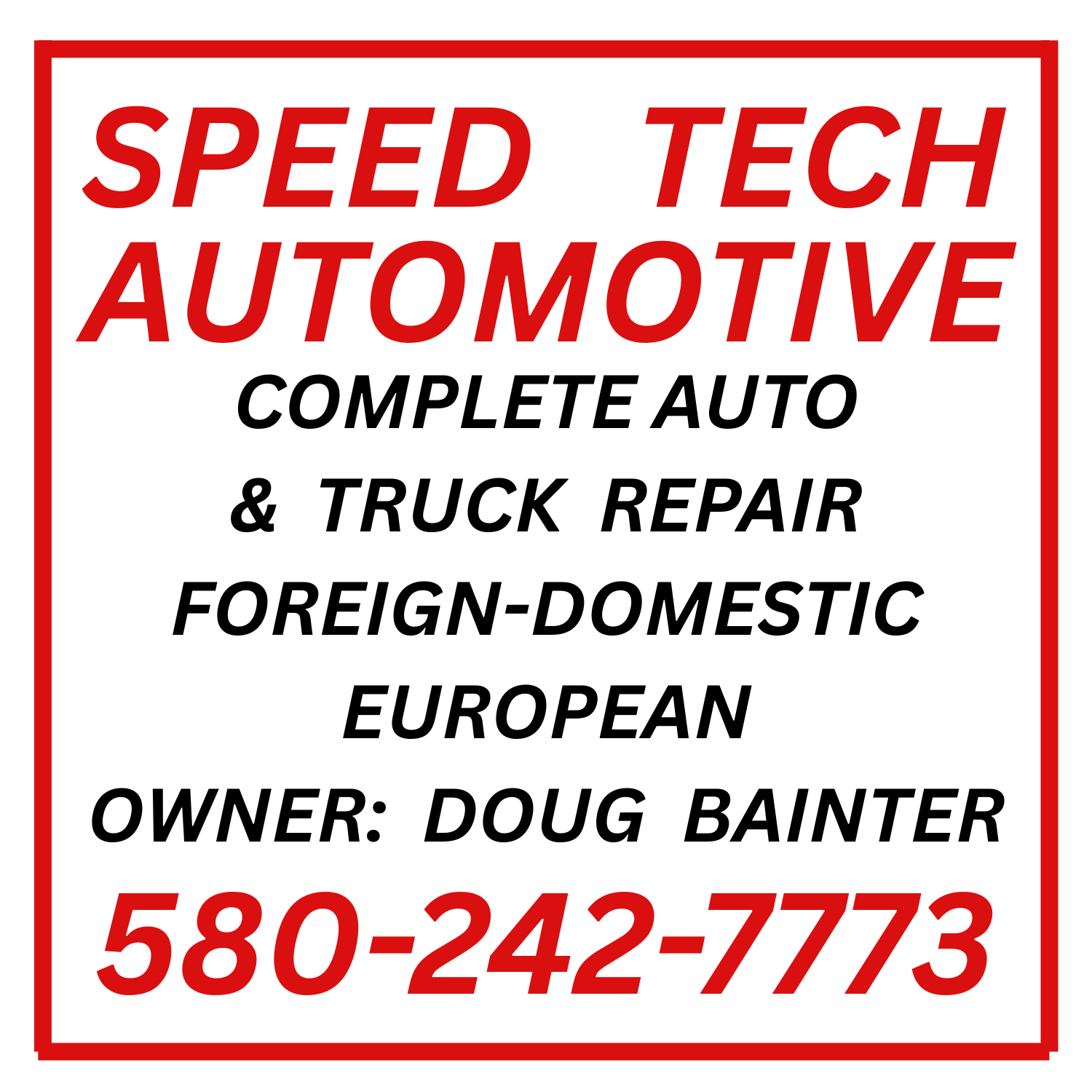 Speed Tech Automotive Enid OK logo